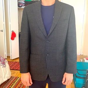 Charcoal Tommy Hilfiger Wool Blazer